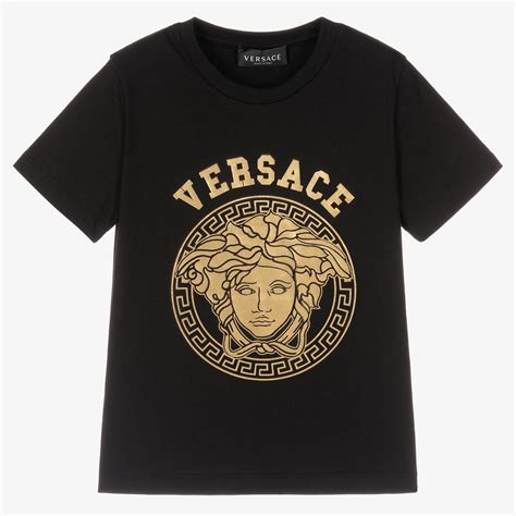 versace t shirt schwarz gold